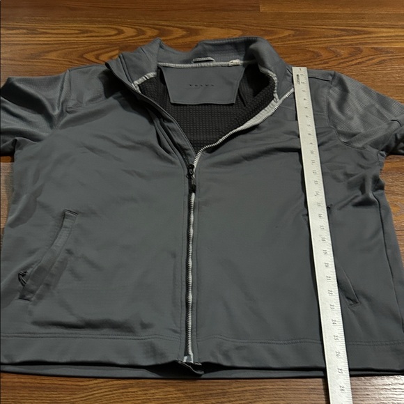 Volvo Official Branded Soft Gray Zip Up Lightweight Jacket Men's XL Logo on Back - Picture 4 of 8